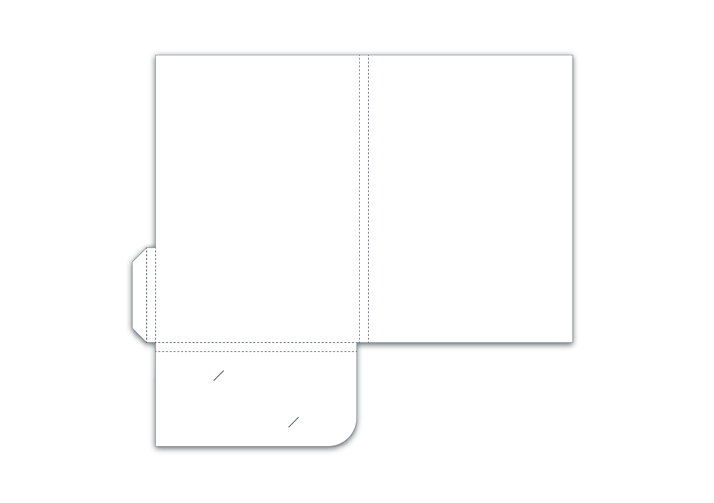 A4+ 4 Page, Glued, 1 Pocket, 10mm Capacity, Card Slot