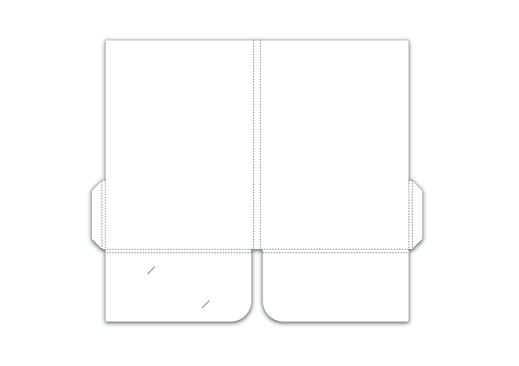 A4+ 4 Page, Glued, 2 Pocket, 5mm Capacity, Card Slot