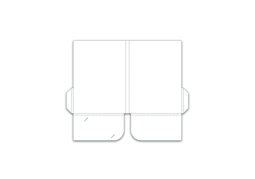 A5+ 4 Page, Glued, 2 Pocket, 5mm Capacity, Card Slot